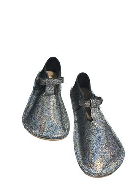 Everleigh Meadow Women's Tstraps 6.5 Medium Barefoot Sandals - Silver Glitter